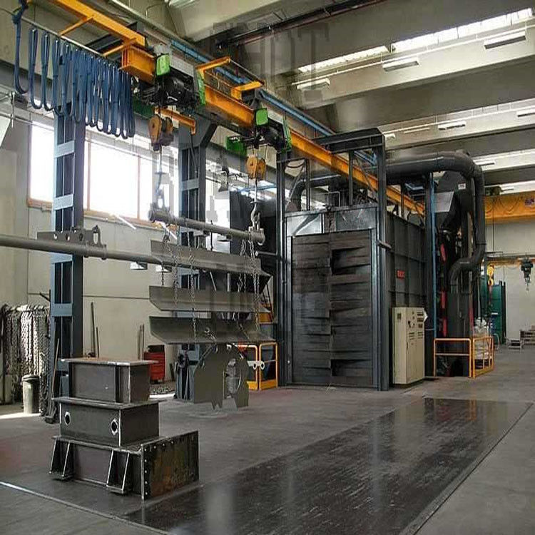 Overhead Chain Hanger Type Shot Blasting Machine Industrial Shot