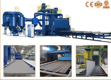 Electrical Roller Conveyor Shot Blasting Machine With Painting For Steel Pipe Surface Improving