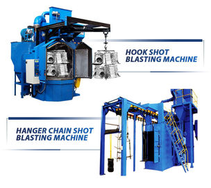 Airless Shot Blast Cleaning Machine Hook Type For Mechanical And Steel Industry