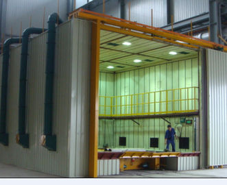 CE Approved Indoor Air Sand Blasting Room With Abrasive Storage Hopper
