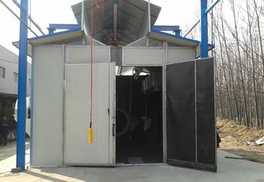 Environmental Protection Shot Blasting Booth With Dust Removal System / Lighting Device