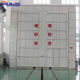 Large Scale Industrial Sand Blasting Room Flexible Layout For Locomotive Industry