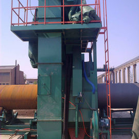 Customized Power Steel Pipe Shot Blasting Machine For Surface Treatment