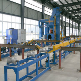 Outer Wall Roller Conveyor Steel Pipe Shot Blasting Machine