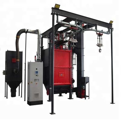 Hanger Hook Type Shot Blasting Machine For Cylinders Cleaning