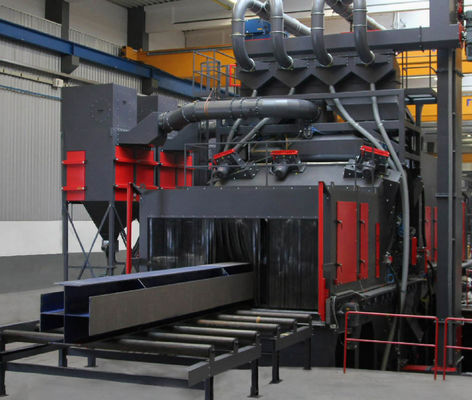 Shot Blasting Machine For Clean Cuplock Scaffolding System Like Ledger , Base Jack , U Head , Frame