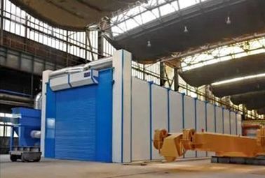 Large Scale Industrial Sand Blasting Room Flexible Layout For Locomotive Industry