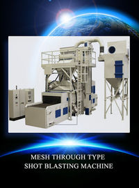 Continuous Feed Tunnel Type Wire Mesh Shot Blasting Machine For Automotive Wheels