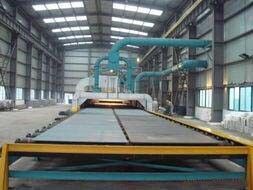 Q69 Roller Conveyor Shot Blasting Machine For Steel Plate And Steel Structures