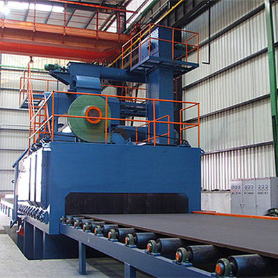 1.5m/min Roller Conveyor Shot Blasting Machine For Aluminum