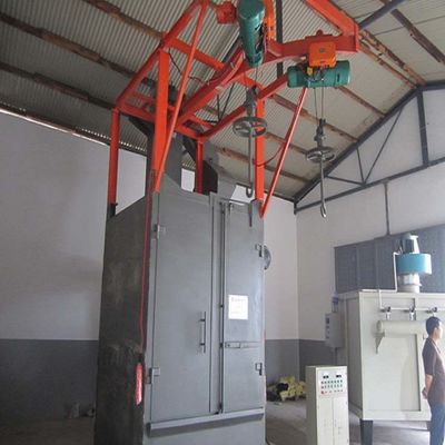 Overhead Hook Type Continuous Shot Blasting Equipment Wheel Shot Blasting Machine