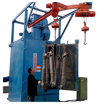 Overhead Hook Type Continuous Shot Blasting Equipment Wheel Shot Blasting Machine