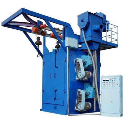 Overhead Hook Type Continuous Shot Blasting Equipment Wheel Shot Blasting Machine