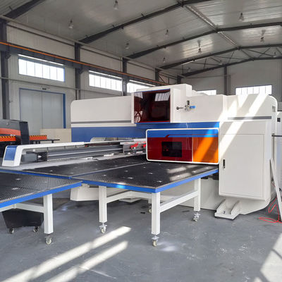 Closed Type Mechanical CNC Turret Punching Machine Siemens Control System