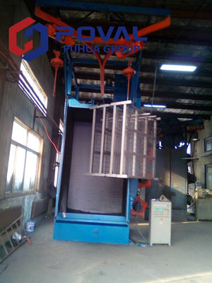 Single Hook Or Double Hook Shot Blasting Machine For Engine Surface Clean