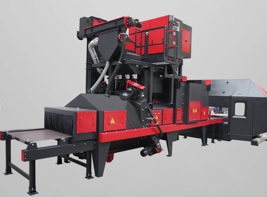 Shot Blasting Machine For Clean Cuplock Scaffolding System Like Ledger , Base Jack , U Head , Frame