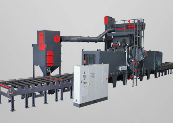 Shot Blasting Machine For Clean Cuplock Scaffolding System Like Ledger , Base Jack , U Head , Frame